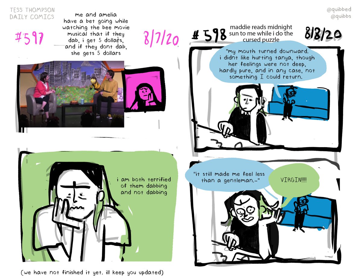 DAILIES... MY DAILY COMICS FROM EVERY DAY!! STILL catching up.... i've been crazy busy. anyways here's where you can read all of them! https://t.co/Z5RDjqIh0U