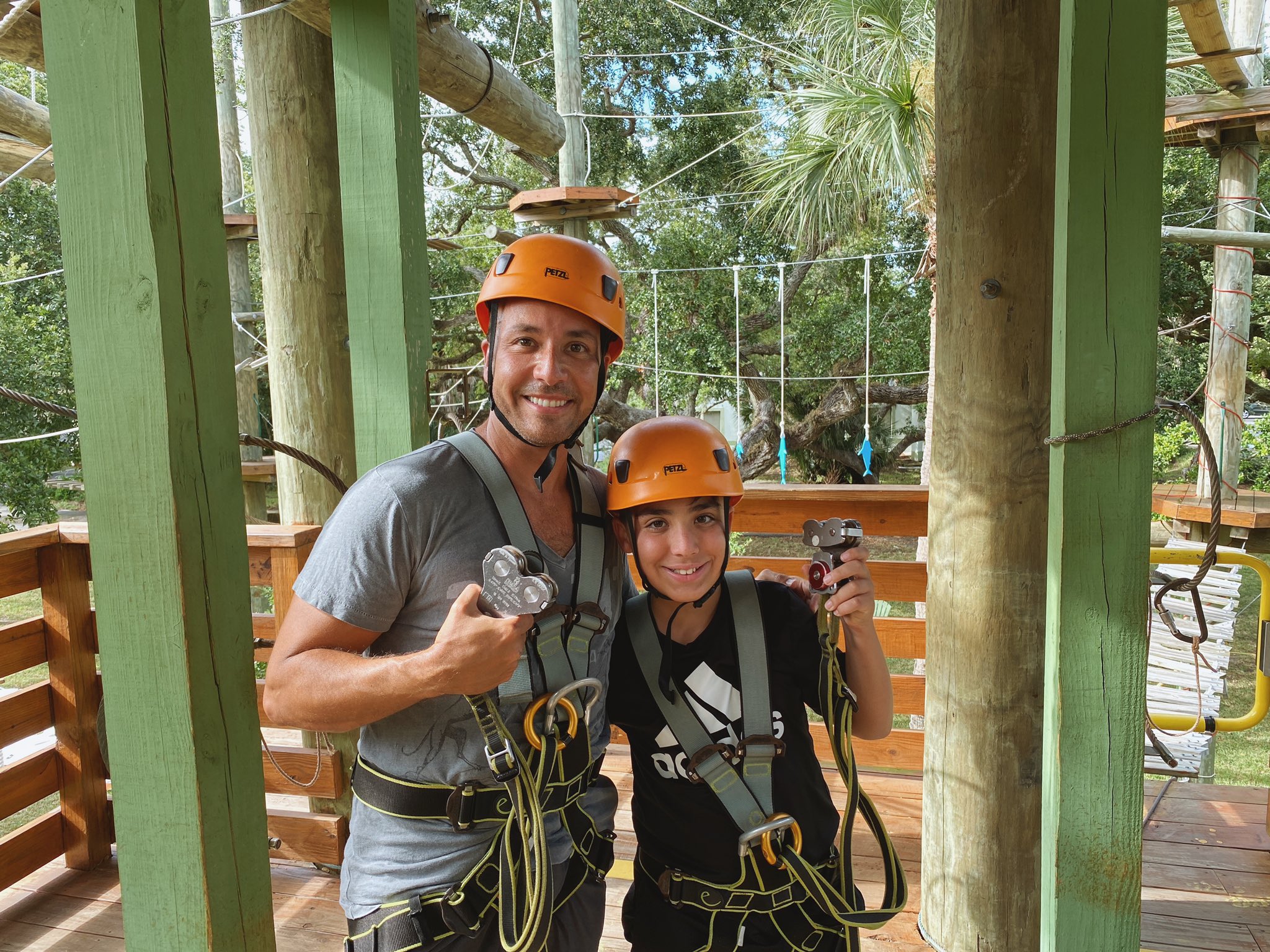 Zip lining with James!