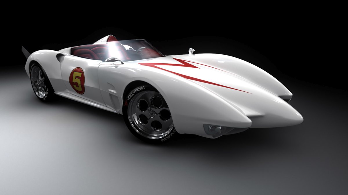 DT2ComicsChat's tweet photo. Speed Racer is trending.
Yes. Double yes.

Also.

No car is cooler than the #Batmobile,
but right there firmly in that number two spot?

The Mach Five.
Pops was Tony Stark in his day.

#SpeedRacer 
#MachFive https://t.co/06WeoPpFqH
