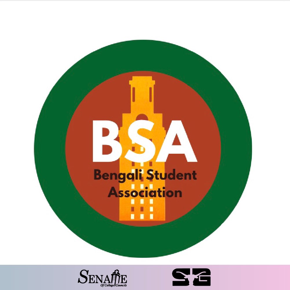 UTexasConnect's tweet photo. "Are you Bengali and looking for a group of friends who share a similar background as you?!! Then come join BSA, a welcoming social group of students who enjoy Bangla culture, in a not ""Fobby"" way!!! Being Bengali is not a requirement, we are accepting of all people!!” https://t.co/Imq55KtFtf