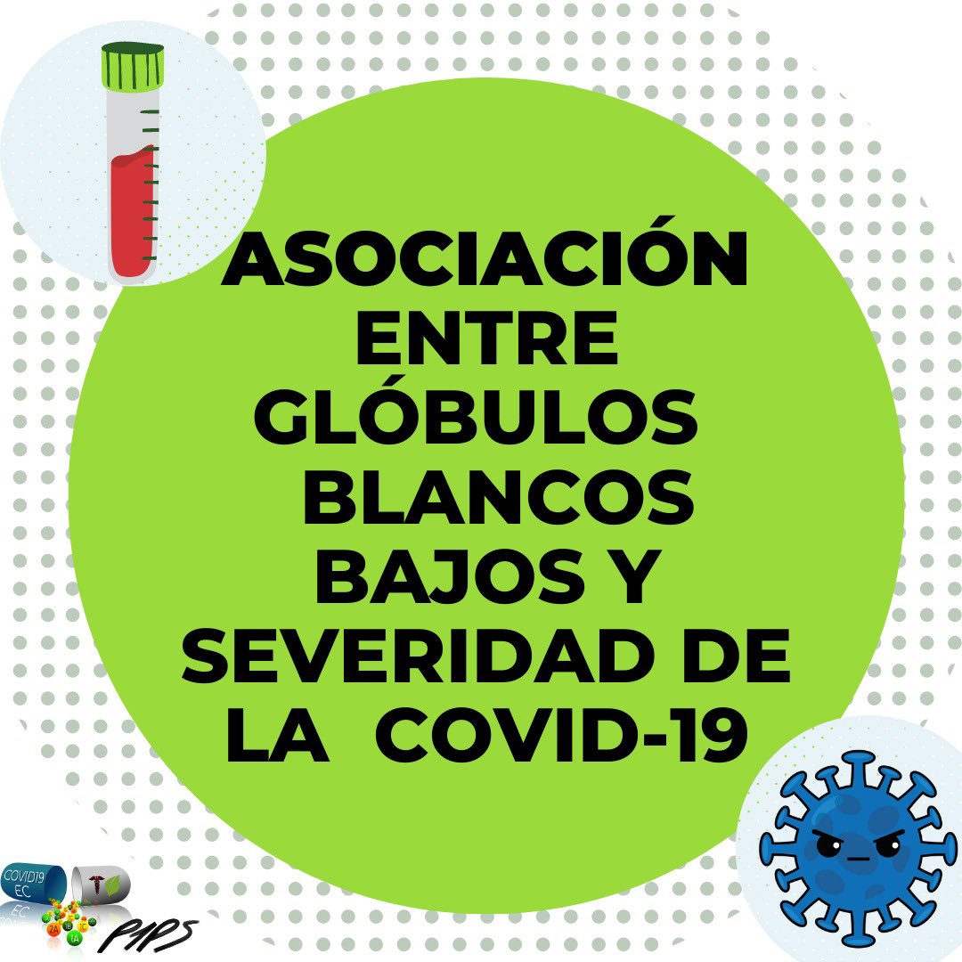 Covid19ec2's tweet photo. 💡Severidad del COVID-19 en relación a la deficiencia de glóbulos blancos 
¿Quieres saber más? ¡Visita nuestra página web!👇🏼

https://t.co/9R2ZQZX5pB

#coronavirus #StayAtHome #LavateLasManos #facts #COVID19 #QuedateEnCasa https://t.co/vqjSHOntPY