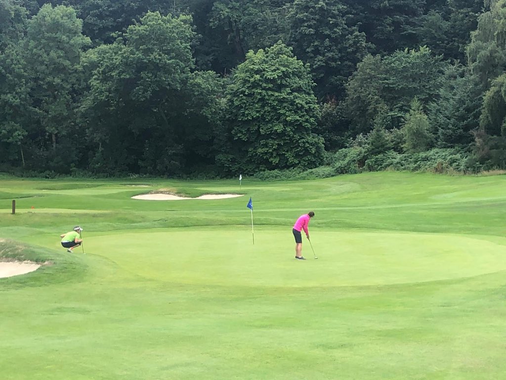 Congratulations to <a href="/debbie_haysmith/">Debbie Haysmith</a> for retaining her title &amp; to <a href="/HazelPeplinski/">Hazel Peplinski</a> for a hard fought match &amp; a first time finalist👍🏻⛳️ A match that saw Hazel take the early lead &amp; was 3 up before Debbie brought the game back &amp; closed it out on the 16th.