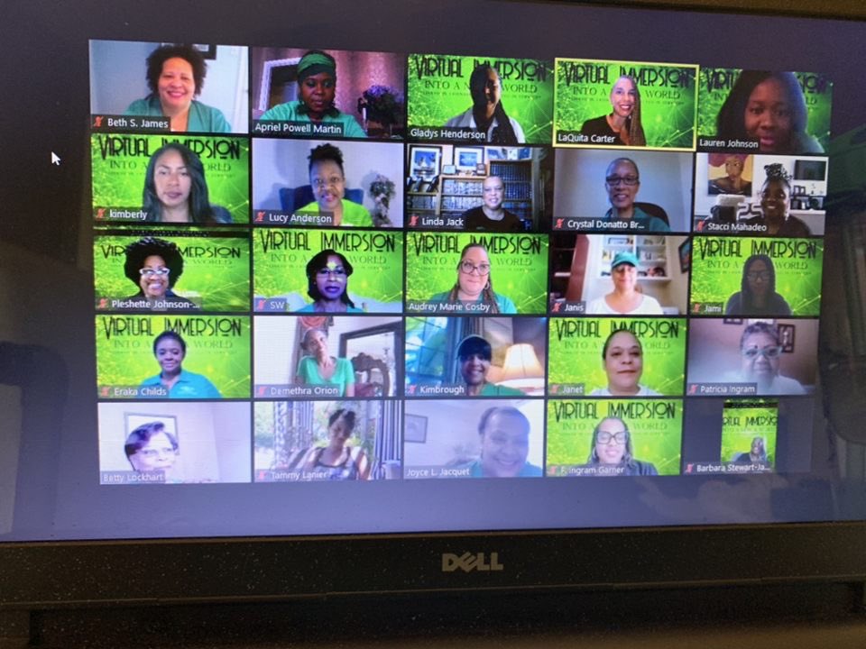 GCAC_Links's tweet photo. Celebrating what was before and planning for what is ahead! GCAC Links held our very first VIRTUAL chapter retreat. We indeed had a “VIRTUAL IMMERSION-Into a New World”, connecting as friends and celebrating our service. We are ready! 💚✅💻✨ #VirtualImmersion #GCACLinks https://t.co/hIIHVFugxI