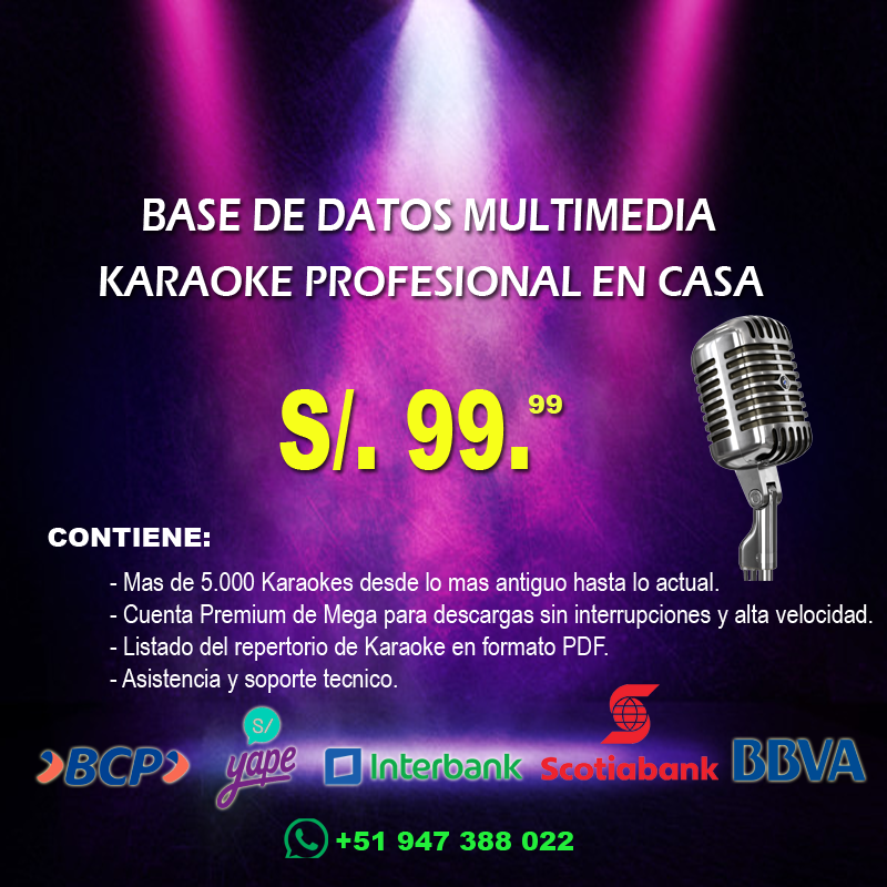 djdanielduartel's tweet photo. Sabias que puedes tener tu propio karaoke en casa?
Con mi base de datos y mi asesoría puedes.
Escríbeme al dm y te explico https://t.co/g5C2K8saKn