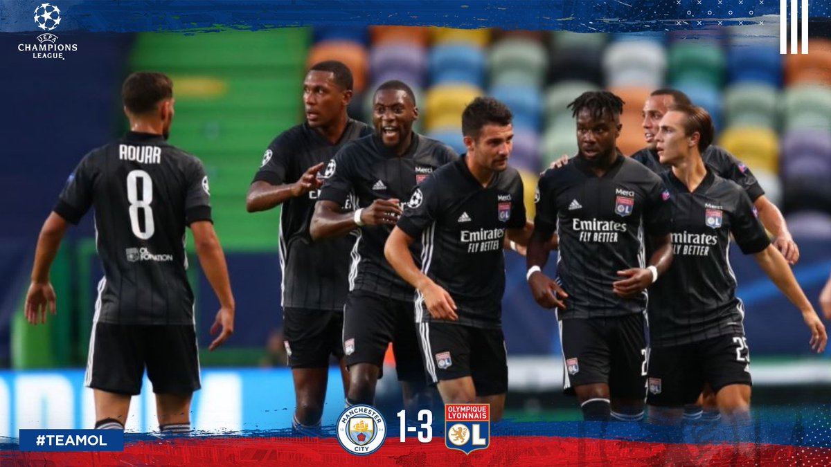 🔴QUALIFIÉS EN DEMI-FINALE ! 🔵 Dix ans après, les Lyonnais retrouvent les demi-finales de la @ChampionsLeague après la victoire face à Manchester City sur le score de 3 à 1 ! 👊 #ManCityOL QUEL MATCH INCROYABLE DE NOS GONES !!! 💪