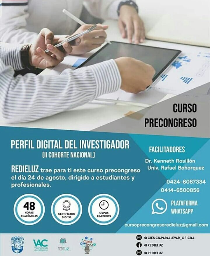 REDIELUZ te invita a participar en el concurso para llevarte un cupo en nuestro segundo curso. Sigue estos pasos y estarás participando:

📌Síguenos en nuestra de Twitter
📌Etiqueta a 3 amigos en los comentarios para que participen y no te olvides de usar el #congresoredieluz2020