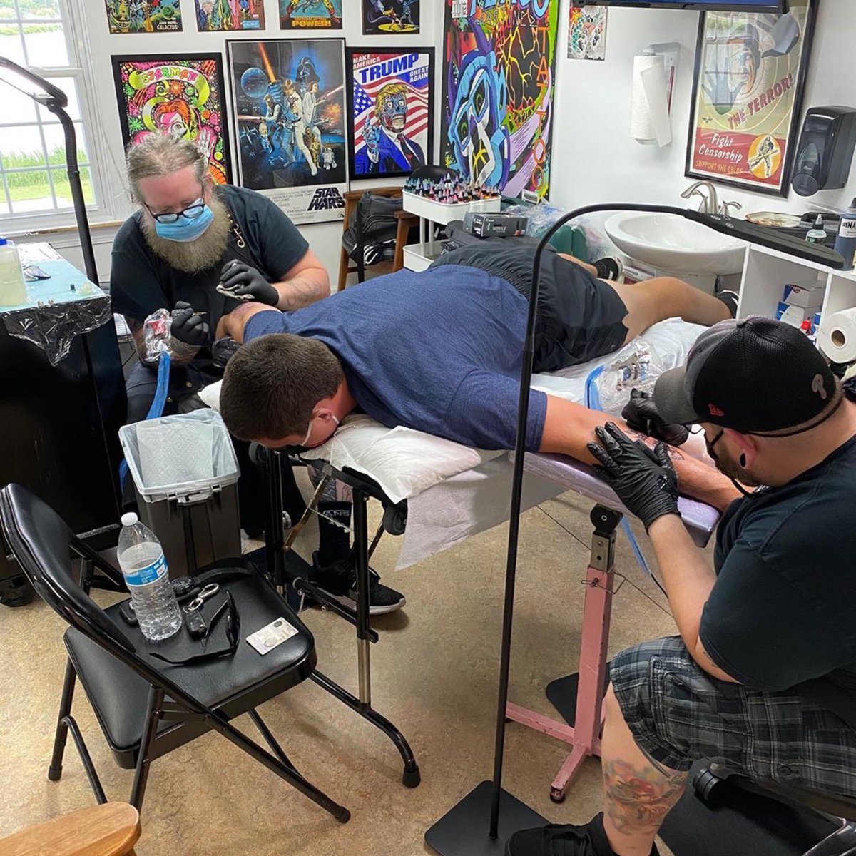 StudioEvolveLLC's tweet photo. Tag Team action by Flaco Martinez and our Apprentice Matt Zitman.  @zitman @FlacoMartinez13 https://t.co/gcDM5KuItM