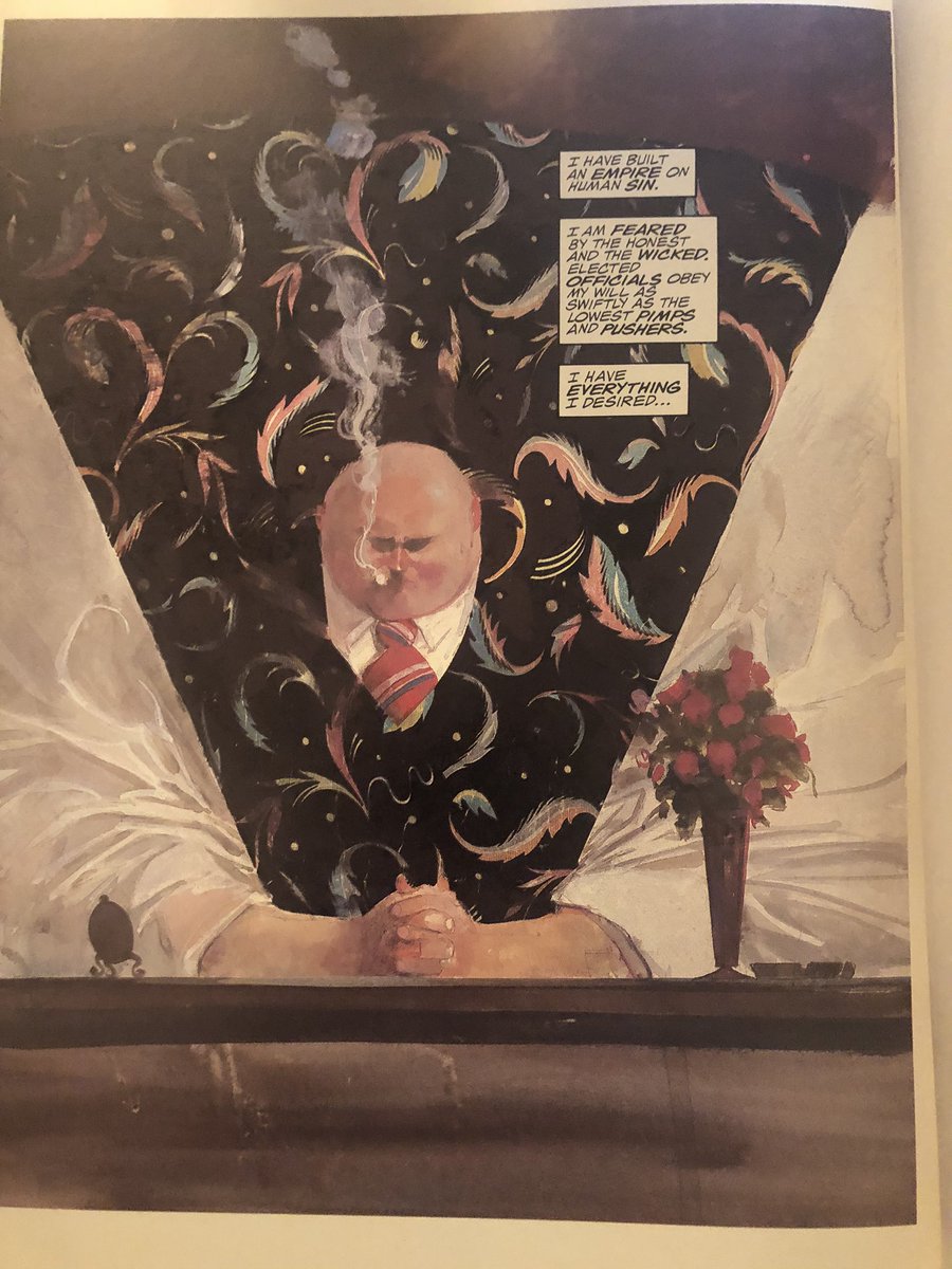 Marvel GN. Daredevil Love & War. Miller & Sienkiewicz with Jim Novak letter. Not much to say. Stunning work. Miller describes working with Sink as like jazz. He’d throw out something and work with what he got back. Everyone’s read it so I’ll shut up. 3/x