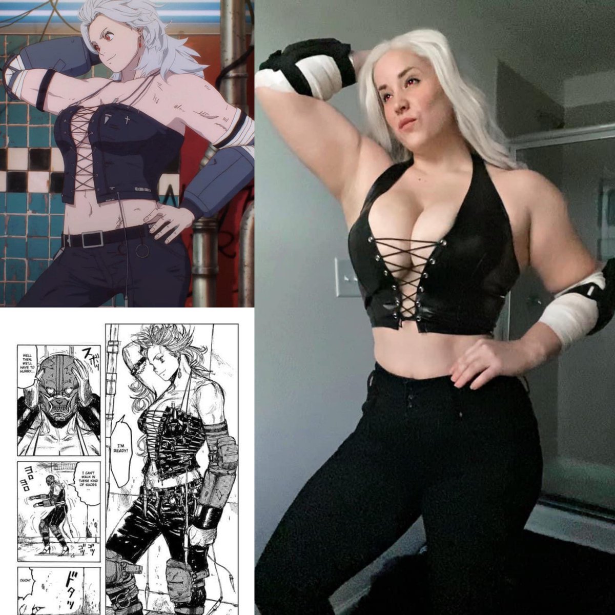 LSorrow68's tweet photo. Some COSTEST pics for Noi Dorohedoro. Need a bunch of extra things to complete her look. Working on it!!!. 🙏🏻#noicosplay #noidorohedoro #costest #strongwomen #bodybuilding #vizmedia VIZ Media https://t.co/b7s0fwWPo7