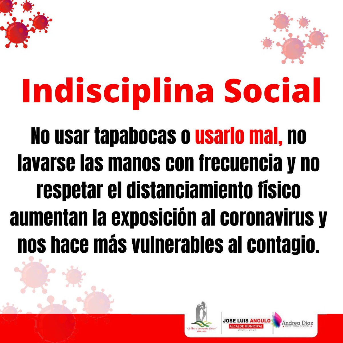 alcaldiaorito's tweet photo. #TodosSalvamosVidas 🗣📢 Es importante que tengamos en cuenta los factores de riesgo de contagio del covid-19 para evitar su propagación.
#VolveraCreerParaCrecer #JoséLuisAnguloRiofrio #AndreaDiaz #FCM #MunicipiosColombia #NoBajemosLaGuardia https://t.co/5B0ZmRZRHY