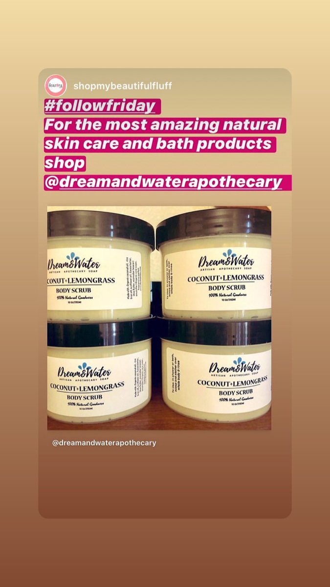 Dreamandwater's tweet photo. Have you tried our products ? What are you waiting for ? Your skin will thank you! Link in bio #NaturalSkincare #dreamandwater #bodyscrub https://t.co/EWTA2X8RbI