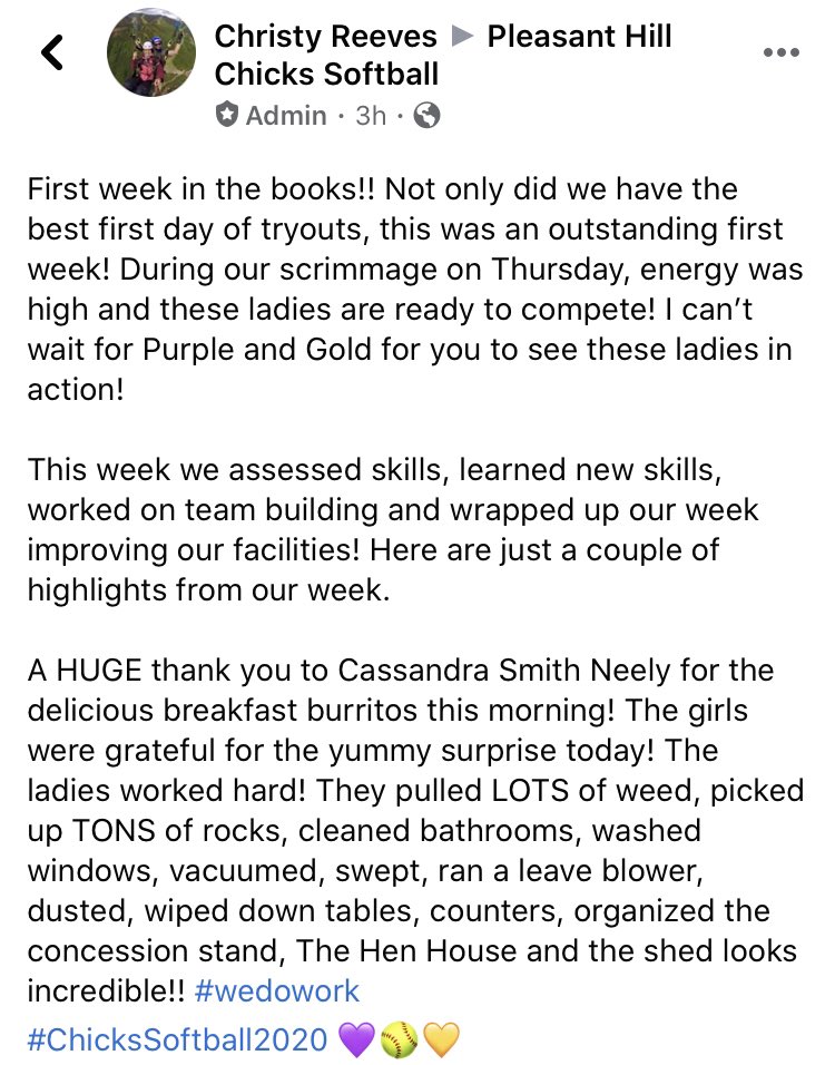 ChristyLReeves's tweet image. First week in the books!! So proud of our ladies and all the hard work they put in this week! #ChickStrong