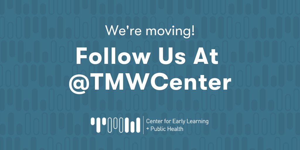 TMW3Ts's tweet photo. We’re moving! As of August 17, this account will no longer be active. Follow @TMWCenter to continue getting our updates! #movingaccounts https://t.co/1KZ1rZa25Z