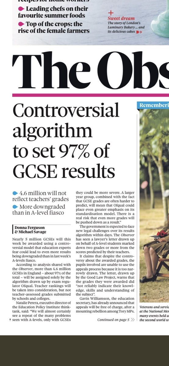 AngelaRayner's tweet image. What? After the complete disaster on A level results this incompetent inept and useless government will use the same algorithm to set 97% of GCSE results? They have absolutely no shame, stop ruining our young people’s futures with yr failing algorithms, sort the process out! 😡