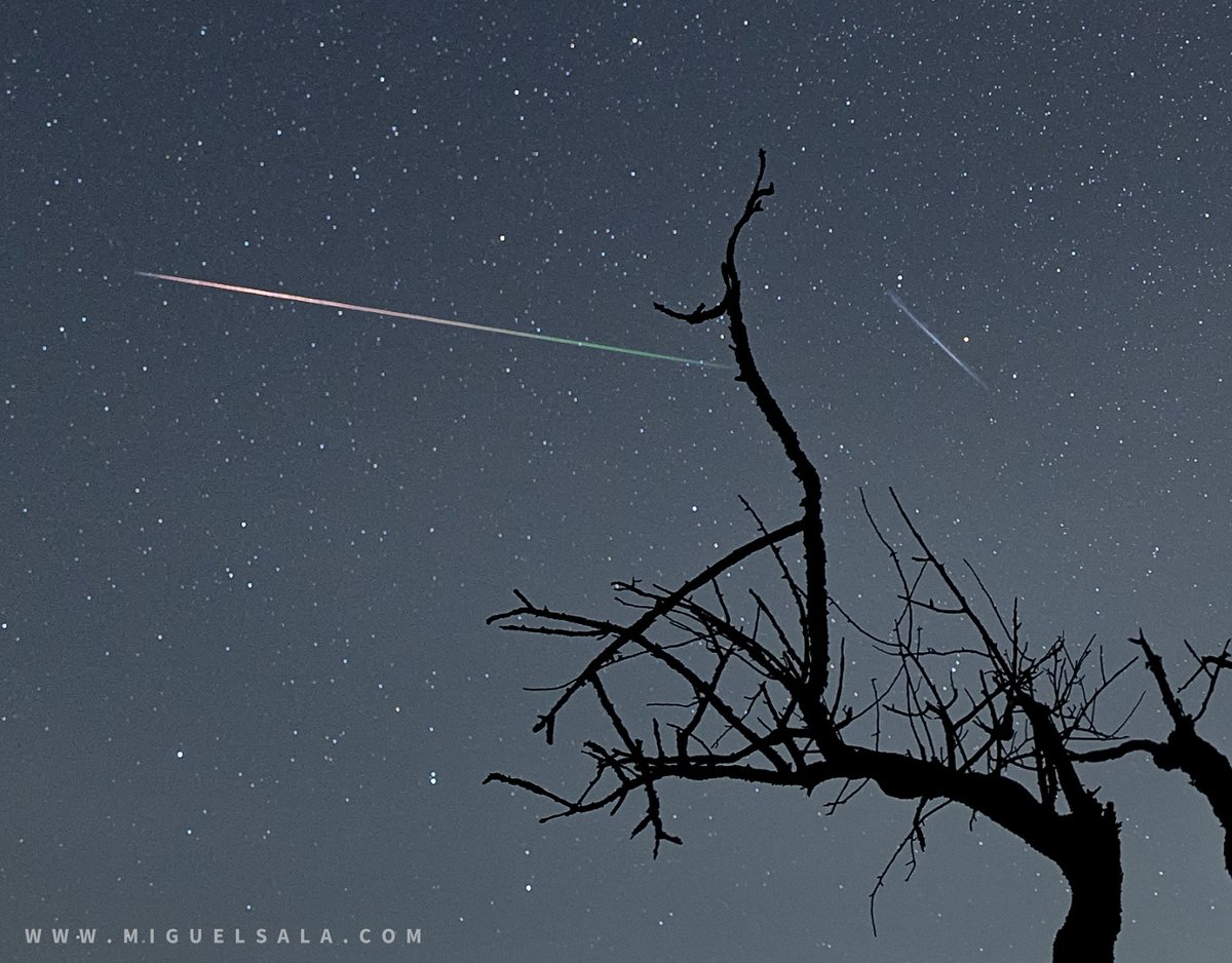 JMiguelSala's tweet photo. Espectacular noche de #Perseidas en el #ValldeEbo (#Alicante, #Spain) Sabías que hay verdes, rojas, blancas...Y que su color depende de su composición química? #perseidas #perseids #perseidmeteorshower #perseid #perseids2020 #perseidas202 #perseidsmeteorshower #nightphotography https://t.co/aDtHTCuVVU