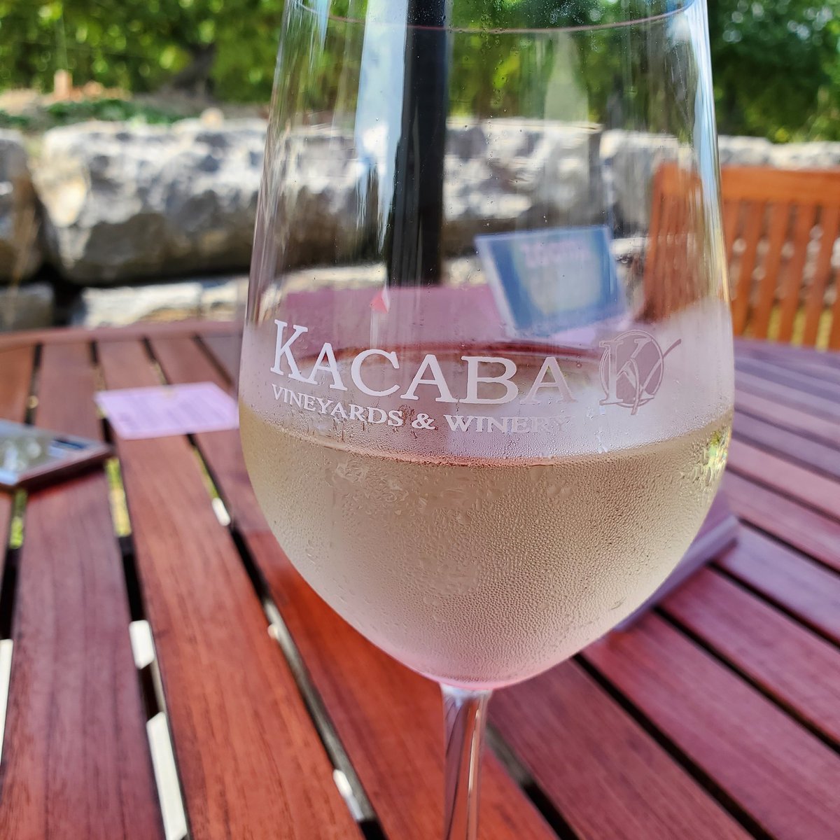 angusdw's tweet photo. Incredible afternoon on the patio at @KacabaVineyards . Enjoying 2019 Riesling and food from #Zoomacaters
Kacaba easily has Ontario's best wine portfolio
#winesoftwitter #riesling #winesofontario https://t.co/gyMTgi0QFi