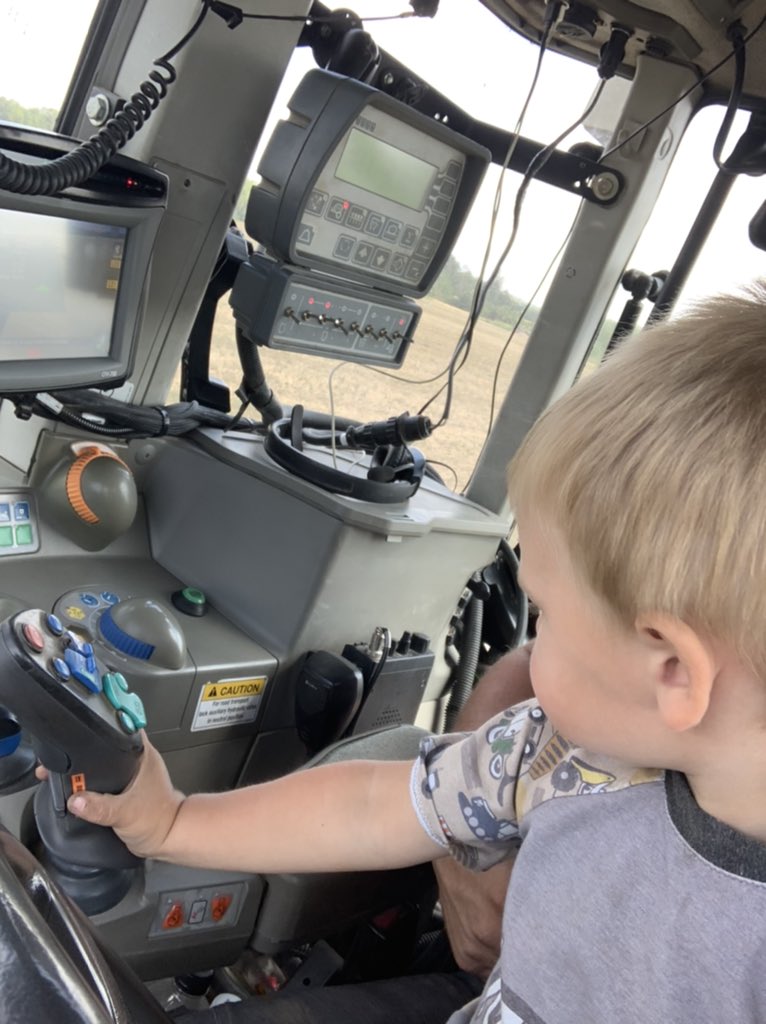 Not happy unless he can wrap his hand around the controller and drive a round or 2