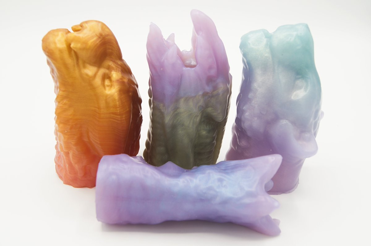 XenocatArtifact's tweet photo. Some more angles of our new cuties! These are the 4 inch strokers, and we will have smaller options with closed and open backs, as well as full sized models for each available really soon! #fantasysextoy #siliconedildo #fantasystroker #toysfortransition #stroker #sextoy #xca https://t.co/XXE5nQw0bs