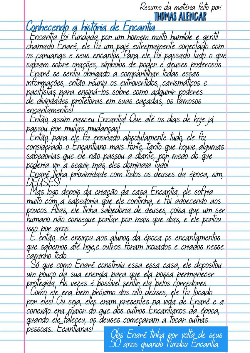 Encantiano's tweet photo. Nós Encantianos no dia 12/08/2020 tivemos uma importante aula para conhecermos mais sobre nossa casa, esses são uns resumos que fiz da aula... (As outras partes do resumo estão nos comentários)
#casaencantia #academiadaslendas https://t.co/1TRltBIgwz