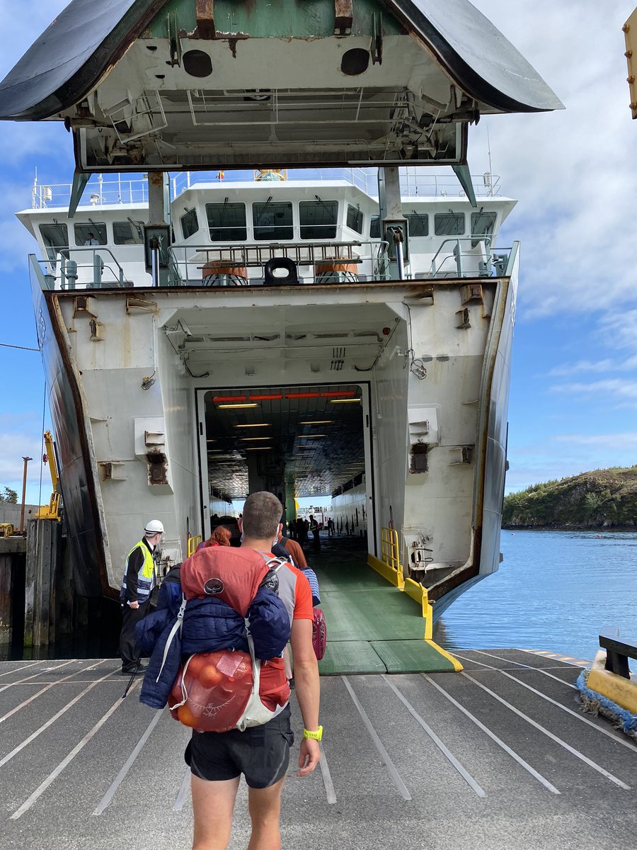 Now we are home, where midge are tame & I have a mattress not a coat to sleep on  Harris to Hame was a ferry to Skye (saw a Minke whale!!),  @ScotCitylink to FW &  @WCWScotland bus to our town. Some reflections about travelling post lockdown in Scotland & via public transport