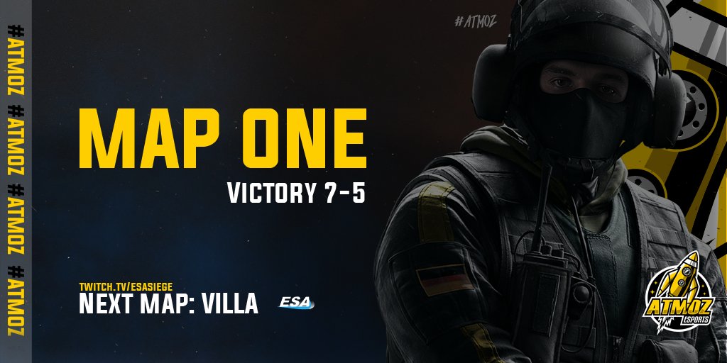 ReboundUnited's tweet photo. #ATMOZR6 - @ESA_SiegeEU 

🗺️Map one is ours!

⚔️@NsG_Esport 

🔴Watch live: https://t.co/iMkbqCl65u https://t.co/QXM1bX68CJ