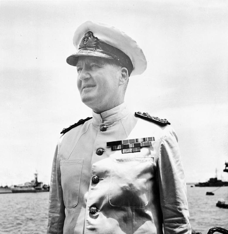 The  @RoyalNavy Pacific Fleet CinC Adm Sir Bruce Fraser concurred, but was aware that unlike Flt/Adm Nimitz, his own Fleet Train of supply ships could not maintain a significant force off Japan any longer & so he was forced to order V/Adm Rawlings to withdraw most of his force.