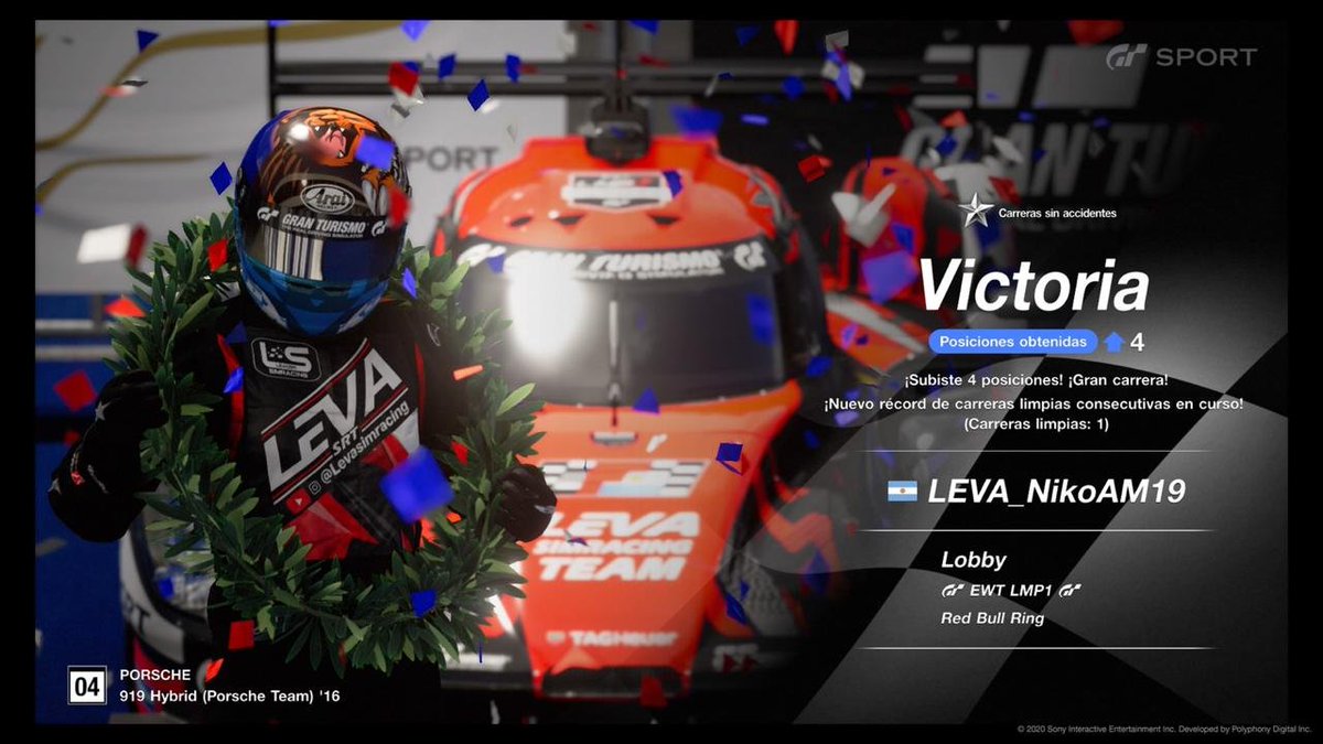 Corazondef1's tweet photo. #CF1Virtual   

"VICTORIA 🏆 DE NICO MARTIN 🇦🇷 EN #CWEC"

A bordo del Porsche 919 Hybrid de @leva_team, @NikoAM19 se llevo la victoria en #RedBullRing por la fecha 2 del @EWT_CWEC. ¡¡¡Felicitaciones!!! Ahora a concentrar 😉. https://t.co/sJRMyWjXwW
