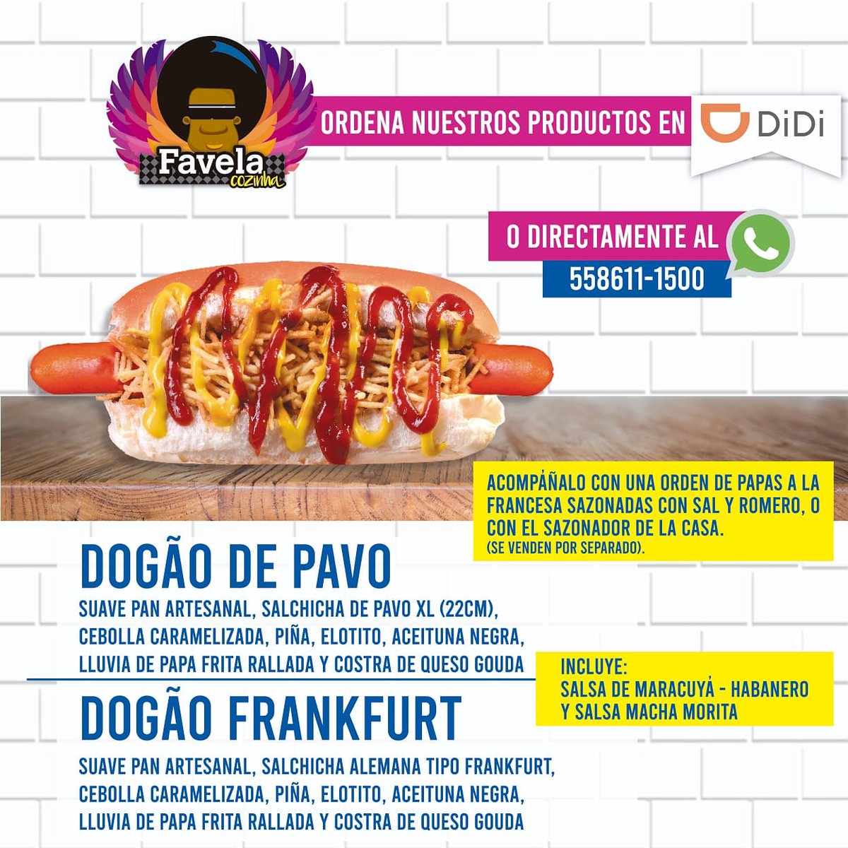 Prueba un Hot Dog al estilo brasileño!! Salchicha de pavo o Frankfurt de ternera.
Delivery en del valle y alrededores.
Haz tu pedido en el link:
wa.me/5215586111500
Entregas en <a href="/En_laDelValle/">En la Del Valle</a>