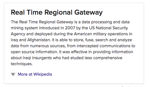 The document also talks about operating in "real time" - this is reminiscent of NSA documents from Snowden files which constantly talk about things needing to be real time - in fact one of the military targeting gateways is literally called the Real Time Regional Gateway (RTRG)