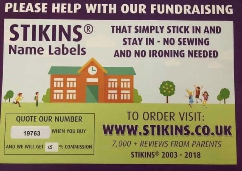 StJamesPFSA's tweet photo. As we all start to think about uniforms again 😩 dont forget about the stikins clothes Labels xx

If you order and quote the number on the leaflet shown the PFSA will receive 30% commission x

It’s all money to go towards our lovely school ! 
https://t.co/5eTxGEpiAu https://t.co/mjgHlcW9TU