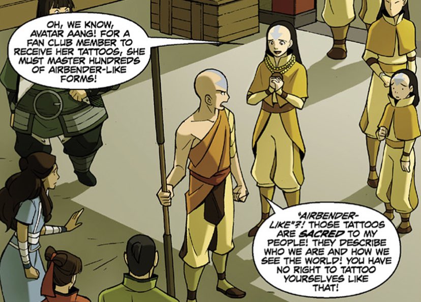wxtertribe's tweet photo. aang talking about cultural appropriation in atla’s comics <\3 https://t.co/tEXFsUfpqZ