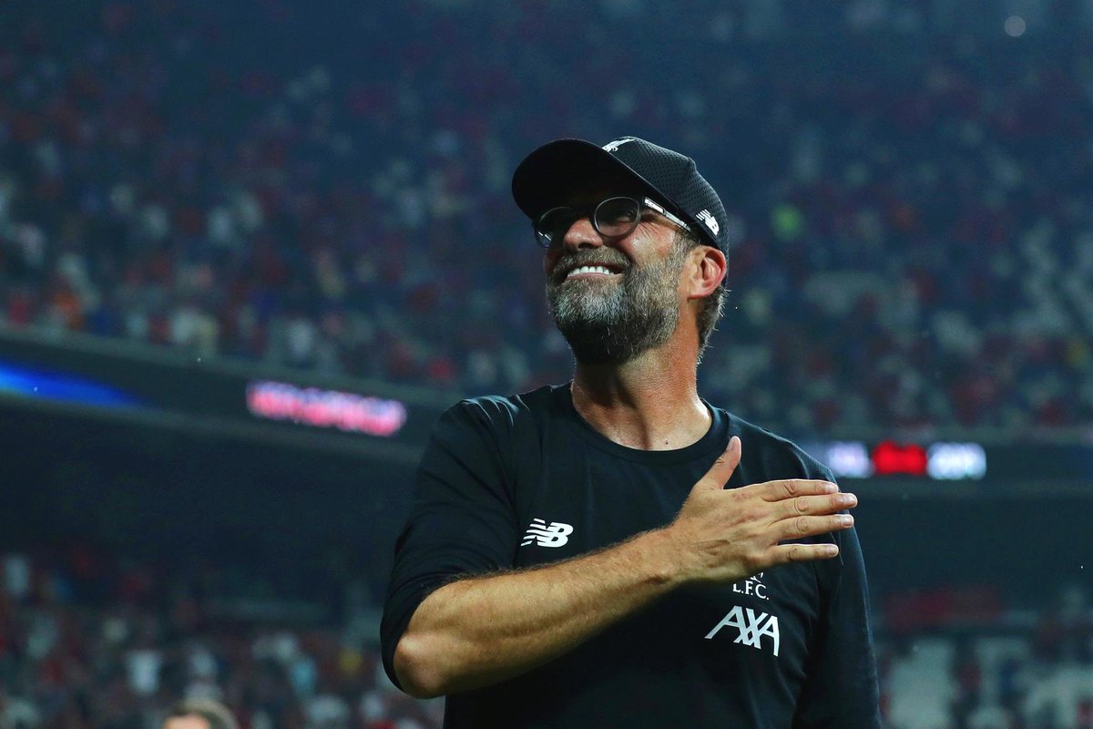 Respect to Jurgen Klopp. He's taken Liverpool to one Europa League final and two Champions League finals in five years, winning one Champions League and a Premier League. He's also won a Super Cup and World Club Cup on a limited, sell-to-buy, budget. Best manager in the world.
