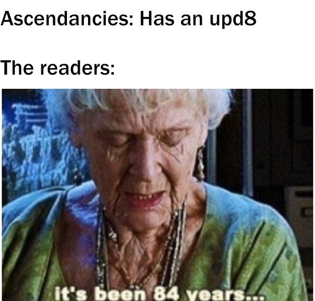 ascendancies's tweet photo. ITS THIS A FOOKIN UPD8, MATE?????

https://t.co/ERLcHS4f0i
https://t.co/ERLcHS4f0i

#Homestuck #HomestuckFanAdventure #ASCENDANCIES https://t.co/uVdqFnXCnp