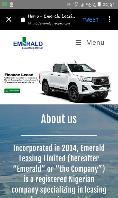 sam_uchechi's tweet photo. Their services includes: Fleet Management, Car Hire, Vehicle lease, Operational Lease, Driver Outsourcing, Financial Lease and Operating Lease
#EmeraldLeasing
#EmeraldAnniversary
@ItsIbidun
@ItsDebbiecore
@vickajiboye
@TheAeesha
@Rose_kirk8 https://t.co/3yr5dZDdtF