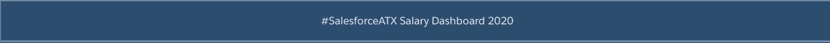 Working to complete the #SalesforceATX @SForceAnalytics salary results dashboard. Can't wait to share the results with everyone in September stay tuned for more details 👀