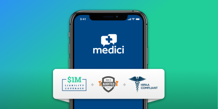 Does your #telehealth platform provide you with $1M in liability coverage while also being HIPAA &amp; SOC 2 Type 2 compliant? Medici does. Learn how Medici is #BetterTelemedicine  for your long-term strategy. hubs.ly/H0tG2_G0 #MediciDifference #mediciapp #healthcareit