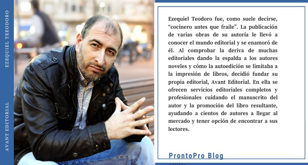 Avanteditorial's tweet photo. En el #blog
Entrevista a nuestro editor Ezequiel Teodoro en #ProntoPro
📰https://t.co/WrIgC9Qvve
Trabajan en un equipo compuesto por quince personas entre editores, correctores, maquetadores, diseñadores de portadas...
#Entrevista
#Editorial
#Editor
#avanteditorial https://t.co/dBg9DpPpuS