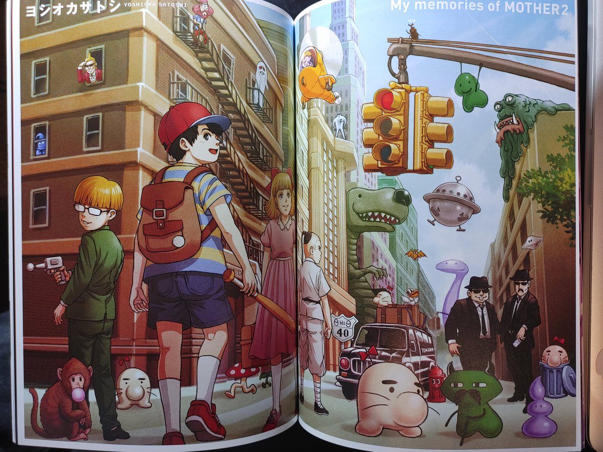 Recently picked up the official Mother/Earthbound anthology book Pollyanna. Its so cool to see so many artist's different interpretations of the franchise, really makes me wanna go back and replay them. 