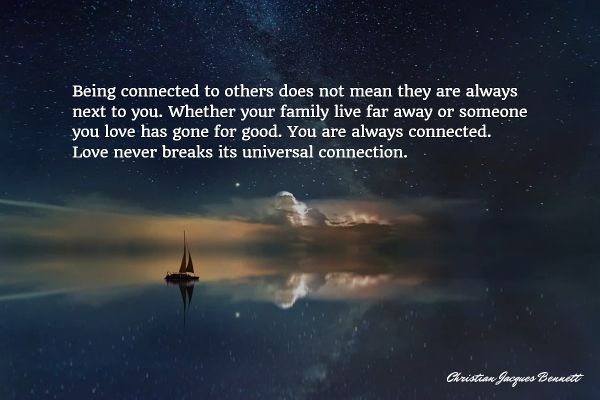 cjbtoday's tweet image. Being connected to others does not mean they are always next to you. Whether your family live far away or someone you love has gone for good. You are always connected. Love never breaks its universal connection.

#oneness #feelbetter #love