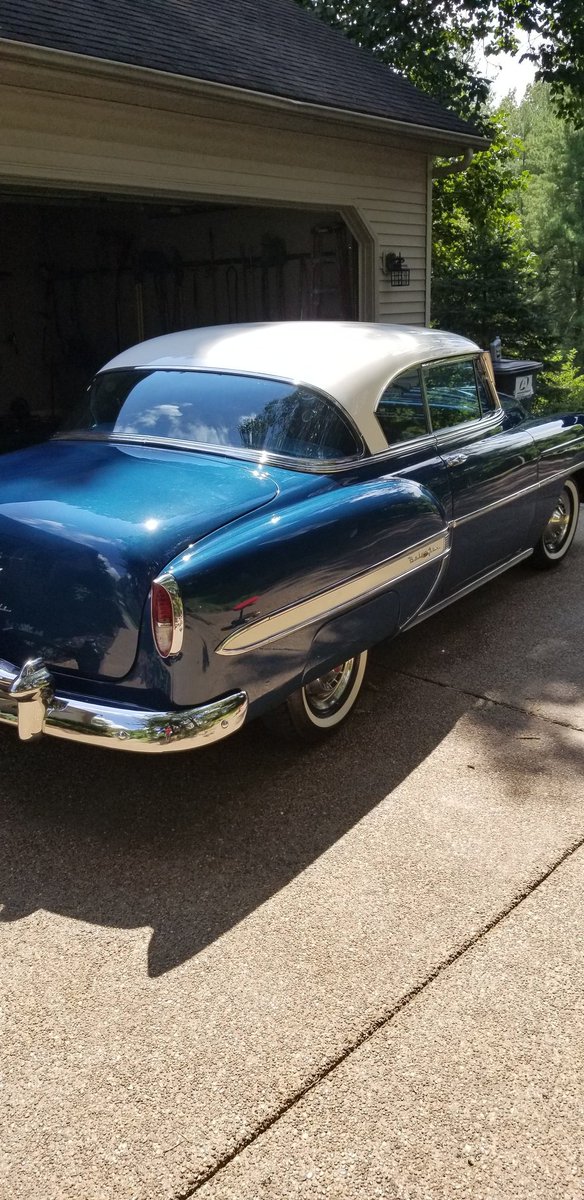 Neidig's tweet photo. Chevy is shined up and stands ready to help celebrate Big John Neidig's Life! RIP Dad we love you! https://t.co/e1R5oTPE8T