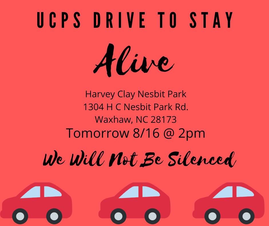 He didn’t show up.

Tomorrow Union County educators are holding a Drive to Stay Alive to call for Plan C until it’s safer and to ask their superintendent *again* to meet with them.  

That’s what a good leader would do in a time of crisis. #nced 

bit.ly/drivetostayali…