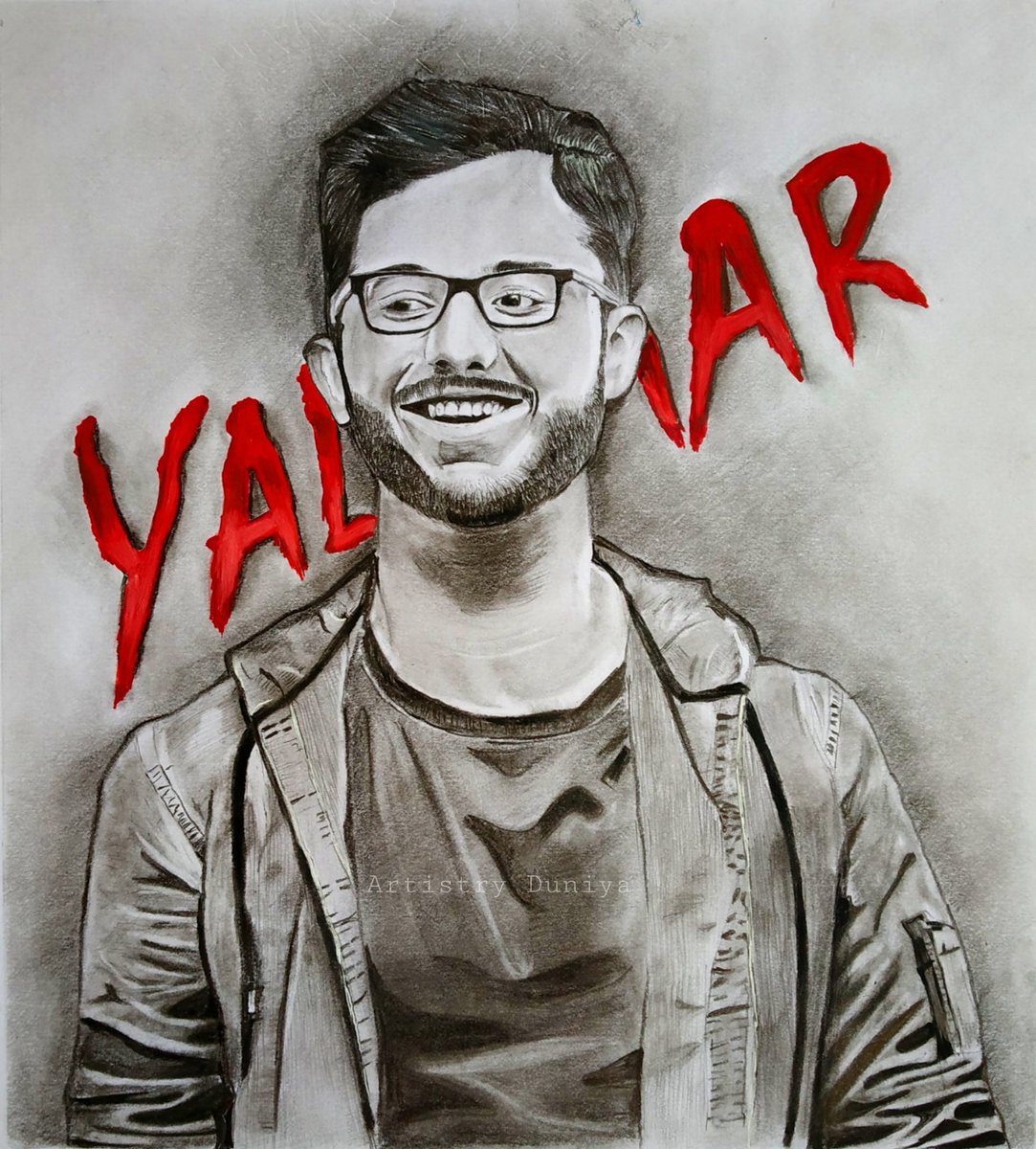 ArtistryDuniya's tweet photo. To kaise hai aap log??
.
.
Graphite & Charcoal on paper
Full video uploaded on my channel
Like the video👍
Subscribe to my channel☑️
Press the bell icon🔔
Feel free to share!!
.
.
#carryminati #ajeynagar #quarantinewithAD #ADcreates #artistryduniya #AD https://t.co/5pU1eh1Xm9