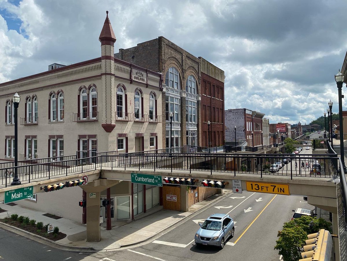They constructed an overhead sidewalk allowing businesses to form on the second floor of buildings along Main Street.