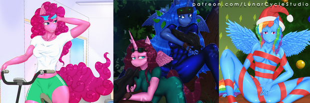 mlp_Singularity's tweet photo. LCS tenth pack with NSFW content added is now available for Tier 1 Patrons. Canon characters and lovely alicorns duo of Luna and our writer's OC:
https://t.co/v8EZpZZkar
#mlpfim #mylittlepony #brony #pegasister #bronies #lunaprincess #OC https://t.co/miXoyV60qU