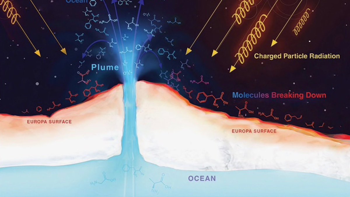 Europa: There is a lot of evidence that suggests Jupiter’s moon Europa has a subsurface ocean. By observing the Galileo probe’s magnetometer, there was deflection when Europa goes through Jupiter’s magnetic field. It was exactly where you’d expect if there were an... (9)