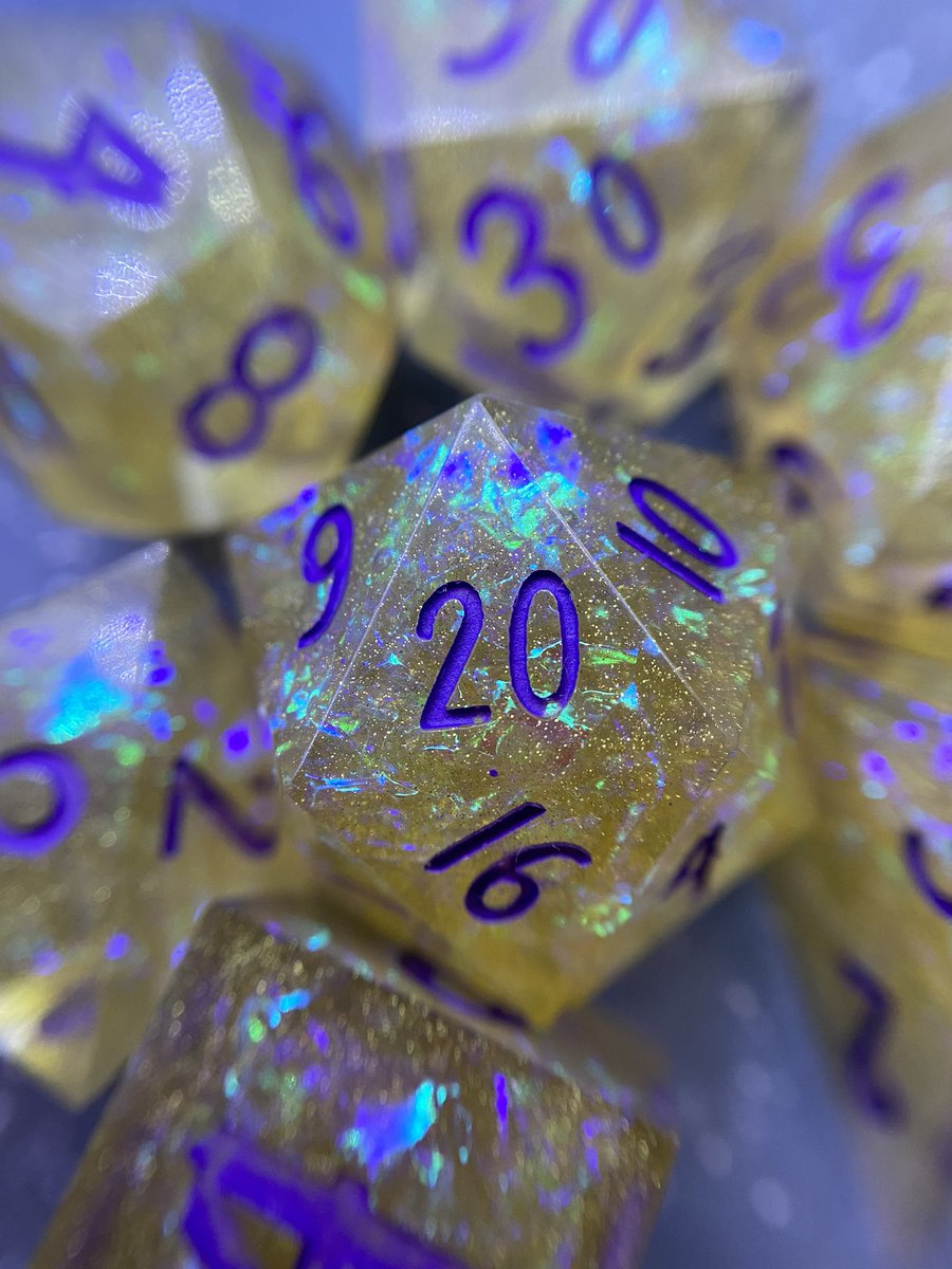 evergreenburrow's tweet photo. In case you missed it- we’re live! Get some delicious dice over at https://t.co/8XvByi7llJ https://t.co/l7DqnYeI4U