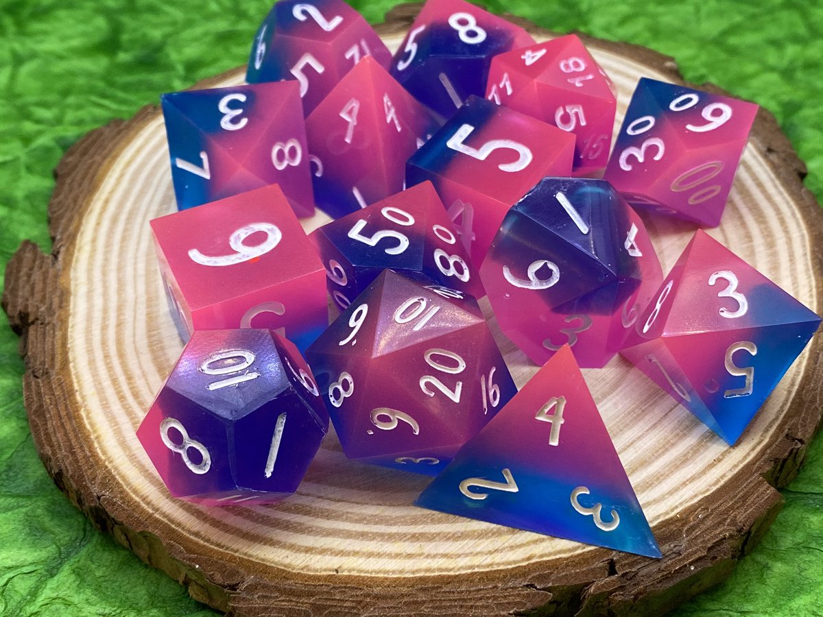 evergreenburrow's tweet photo. In case you missed it- we’re live! Get some delicious dice over at https://t.co/8XvByi7llJ https://t.co/l7DqnYeI4U