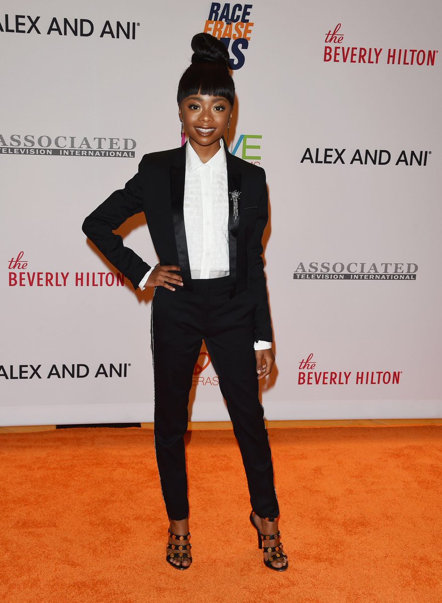 Skai Jackson at Race to Erase Gala, 2017