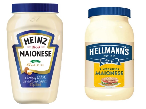 Vamos vê se temos algo em comum:
Grande batalha.
Eu gosto das duas. #heinz para pratos quentes  e #hellmanns para frios