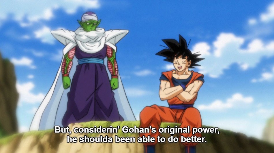 goku and piccolo's dynamic has always been more interesting to me than goku and vegeta's, almost feels brotherly by the time of superalso the driving school episodes, while not canon, are just so fun